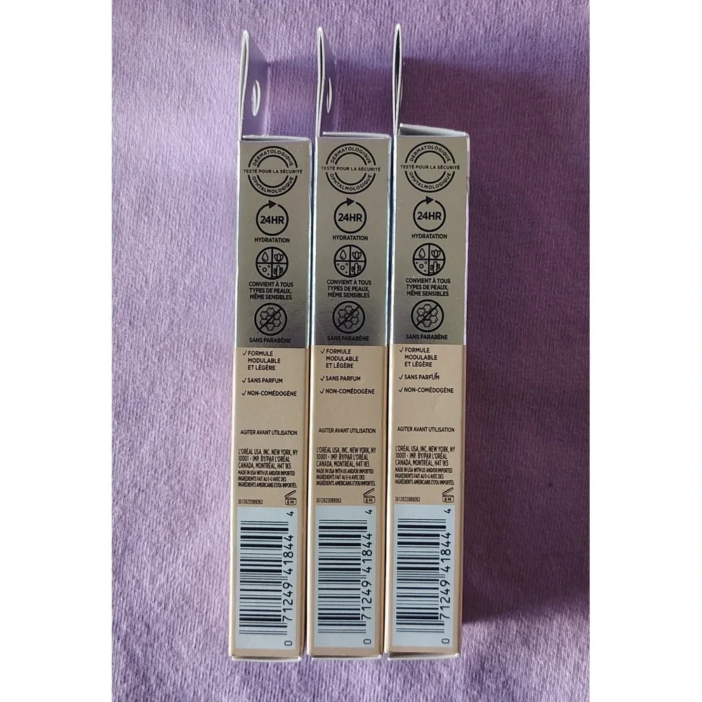 L'oreal True Match Eye Cream In A Concealer  .4 Oz, W3-4 / LIGHT CLAIR 3 Pack